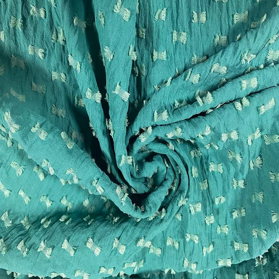 現代の 100% ポリエステル無地ソフト Cey ジャカードカットフラワー生地イスラム教徒のアバヤドレス